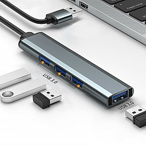 HUB-adapteris USB 3.0 4w1 | 4 USB 3.0 porti