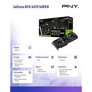 Videokarte GeForce RTX 4070 SUPER 12 GB XLR8 GAMING VERTO