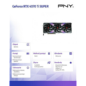 Видеокарта GeForce RTX 4070 Ti SUPER 16 ГБ XLR8 GAMING VERTO