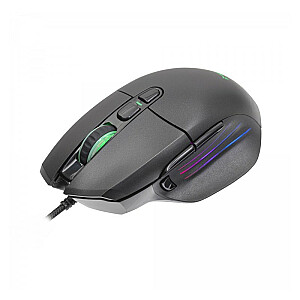 Nemesis C500 8000 DPI RGB vadu spēļu pele ar LED fona apgaismojumu, melna