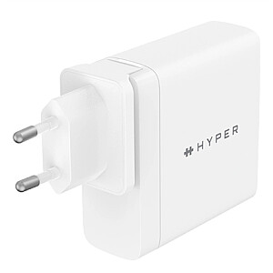 Hyper HyperJuice PD3.1 140 W 3-port GaN Wall-Charger - w 2m USB-C to C PD3.1 cable & Travel Adapters