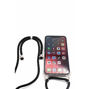Чехол Evelatus Apple iPhone 11 Pro Max с веревкой, черный, прозрачный