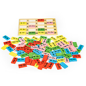 Izglītojoši matemātikas bloki ar domino dēli