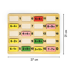 Образовательные математические блоки с доской домино