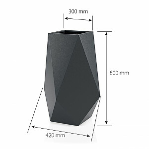 Дизайнерский горшок для цветов VOLCANO Белый