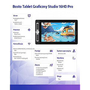 Графический планшет All in One Studio 16HD PRO