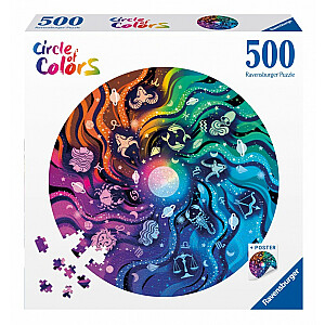 Puzle 500 gab. Krāsu palete Astronomija