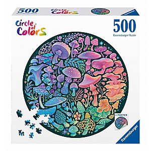 Пазл 500 деталей Цветовая палитра Грибы