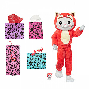 Barbie Cutie Reveal Doll - Red Panda Kitty