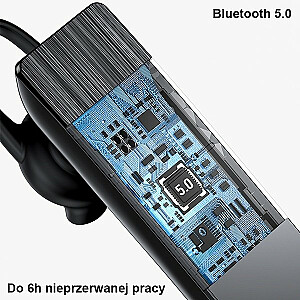 Bluetooth 5.0 BT2 mono austiņas, melnas