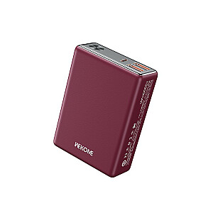 Power Bank 10000 мАч Сверхбыстрая зарядка USB-C PD 20 Вт + 2x USB-A QC3.0 22,5 Вт Czerwony