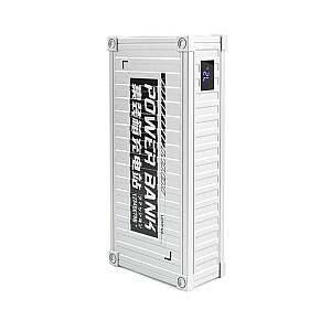 Power Bank 20000 mAh Super uzlāde ar iebūvētu USB-C un Lightning kabeli PD 20 W + QC 22,5 W