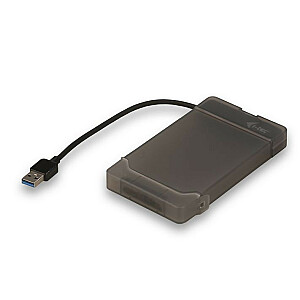 i-tec MySafe USB 3.0 Easy ārējais korpuss 2,5 collu HDD un SATA I/II/III 9,5 mm SSD diskiem, melns