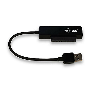 i-tec MySafe USB 3.0 Easy ārējais korpuss 2,5 collu HDD un SATA I/II/III 9,5 mm SSD diskiem, melns