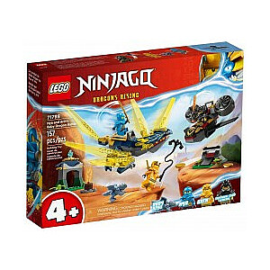 LEGO Ninjago 71798 Nya un Arin — cīņa pūķa mugurā