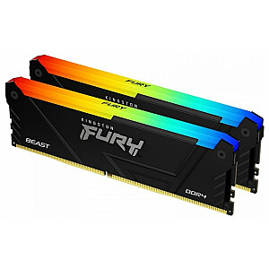 Kingston Fury Beast RGB 16 ГБ [2x8 ГБ, 2666 МГц DDR4 CL16 DIMM]
