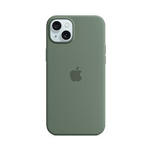 Silikona maciņš Apple iPhone 15 Plus ar ciprese MagSafe