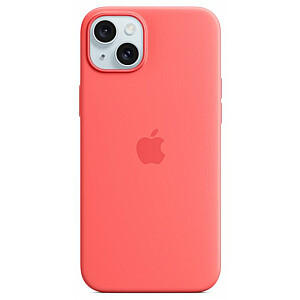 Silikona futrālis Apple iPhone 15 Plus ar Guava MagSafe