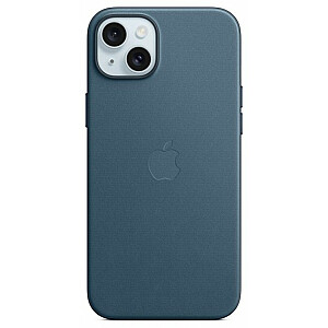 Чехол FineWoven для Apple iPhone 15 Plus с защитой MagSafe Тихоокеанского синего цвета