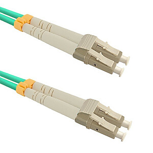 Волоконно-оптический кабель Qoltec LC / UPC 15,0 м бирюзовый