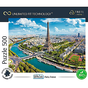 Puzle 500 gabali UFT Skats uz Parīzes pilsētu Francijā