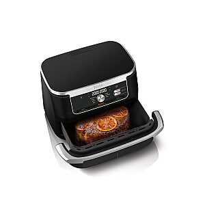 Ninja Air Fryer AF500EU Double 10,4L brīvi stāvošs 2470W karstā gaisa fritieris melns, nerūsējošais tērauds