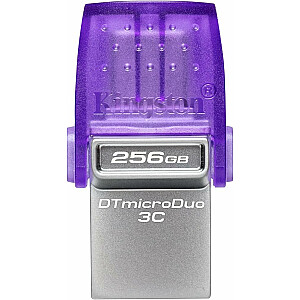 KINGSTON 256GB DT Micro Duo 3C Gen.2, Dual interface USB Type-C and Type-A