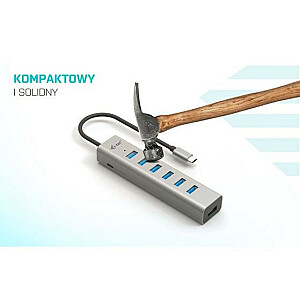 I-TEC I-TEC USB-C Металлический концентратор для зарядки 7 портов