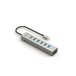 I-TEC I-TEC USB-C Металлический концентратор для зарядки 7 портов