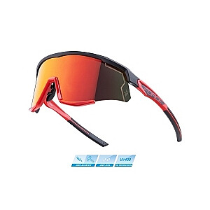 Спортивные очки Force Sonic чёрно/красные с красными линзами