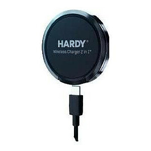 Беспроводное зарядное устройство 3mk Hardy 2в1 15Вт царна