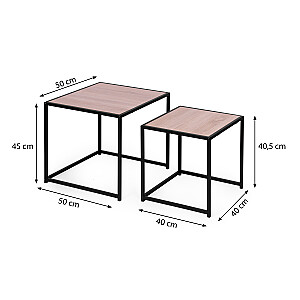 2 kafijas galdiņu komplekts, Lofoten dizains