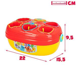 Figūru šķirotājs Jautra groza ar dažādām formām (skaņa, gaisma) no 6 mēnešiem+ CB47254