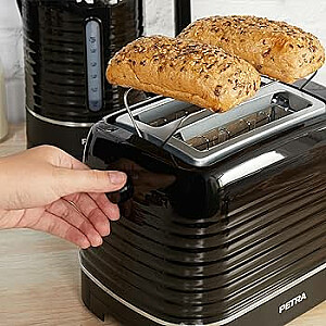 Petra PT5573BLKVDE Oscuro 2 slice toaster