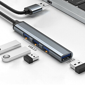 HUB-adapteris USB 3.0 4w1 | USB 3.0 | 3 USB 2.0 porti