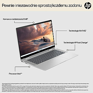 HP ENVY x360 — Core i5-1335U | 15,6-дюймовый OLED-FHD-сенсорный | 16 ГБ | 512 ГБ | Win11Home | Сребрна