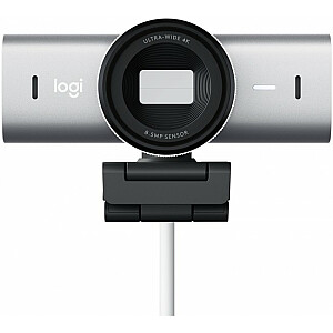 Logitech MX Brio 4K Ultra HD Светло-серый