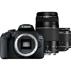 Canon EOS 2000D + объектив EF-S 18-55 мм IS II + объектив EF 75-300 мм III