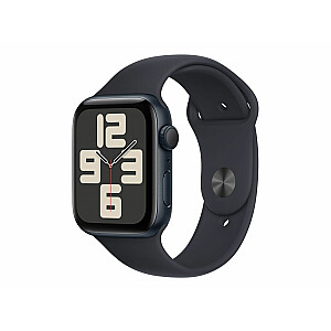 Apple Watch SE GPS, алюминиевый корпус Midnight, 44 мм, спортивный ремешок Midnight — M/L