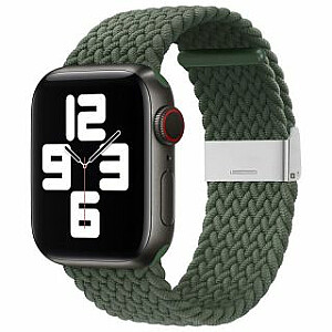 iLike Apple Watch 42/44/45mm Braided Fabric Strap Green