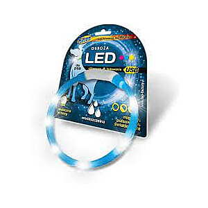 HILTON LED силиконовый ошейник 1,4х0,8х40см с USB для собаки