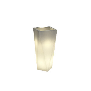 Дизайнерский вазон MONUMO VASO белый с подсветкой