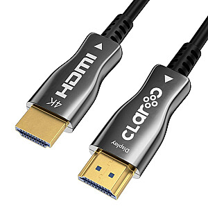 Claroc FEN-HDMI-20-50M optiskais HDMI kabelis AOC 2.0, 4K, 50 m