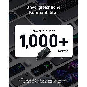 GaN lādētājs 737 III 2xUSB-C 100W USB-A 22,5W melns