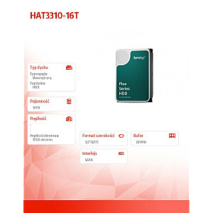 Диск HDD HAT3310-16T 16TB SATA 3,5' 512e 7,2k