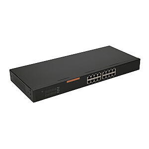 Extralink HEXON 16x 10/100/Мбит/с неуправляемый L2 Fast Ethernet (10/100) черный