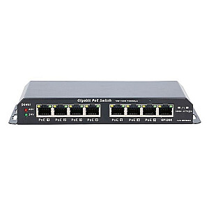Tīkla slēdzis Extralink EX.1025 Unmanaged L2 Gigabit Ethernet (10/100/1000) Power over Ethernet (PoE) 1U melns