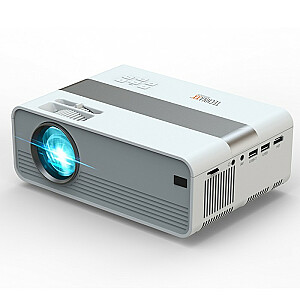 Mini projektors HD LED projektors 3 W balts un pelēks