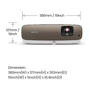 Projektors W2710 DLP 4K 2200ANSI/50000:1/HDMI