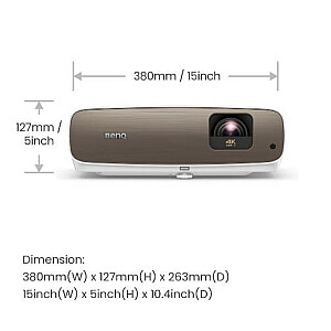 Projektors W2710i DLP 4K 2200ANSI/50000:1/HDMI